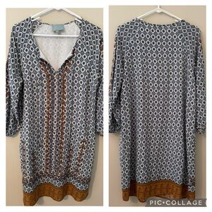 Skies Are Blue Anthropologie Boho Shift Dress